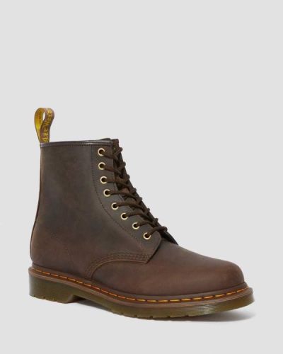 Botas Con Cordones Dr Martens 1460 Crazy Horse Cuero Para Hombre DR7624R